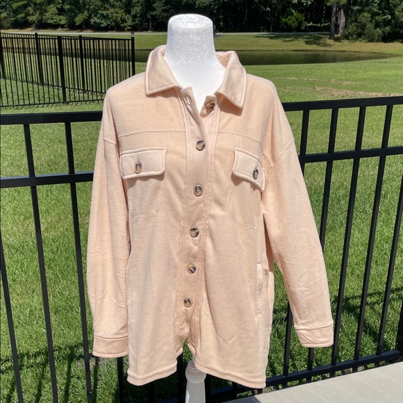 Simply Southern Jackets & Blazers - Simply Southern Beige Utility Jacket